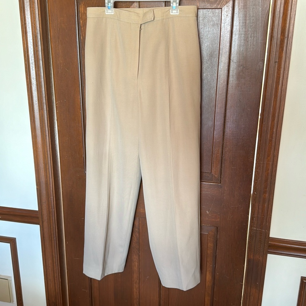 Austin Reed Women's Light Tan Worsted Wool Slacks